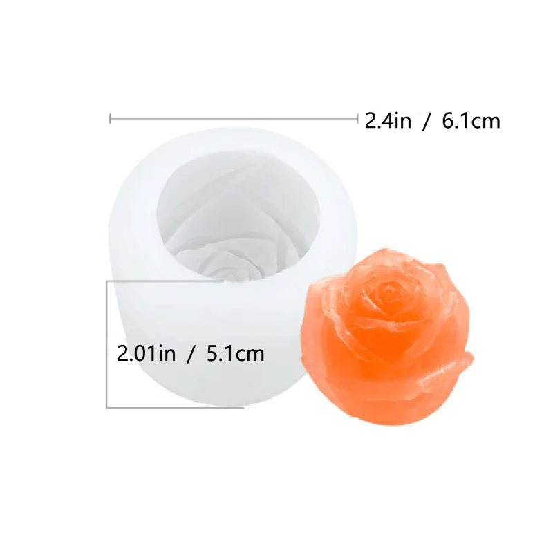 3D Silicone Rose Shape Ice Cube Mold - Image 16
