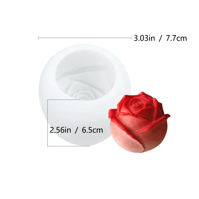 3D Silicone Rose Shape Ice Cube Mold - Image 17