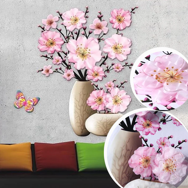 3D Vase Wall Sticker - Image 4