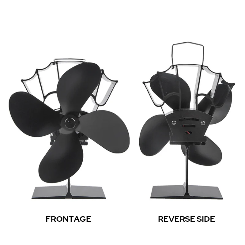4 Blades Heat Powered Stove Fan - Image 3