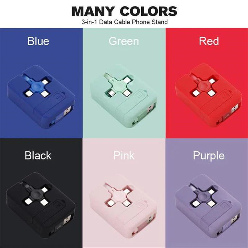 4-in-1 Data Cable Phone Stand - Image 12