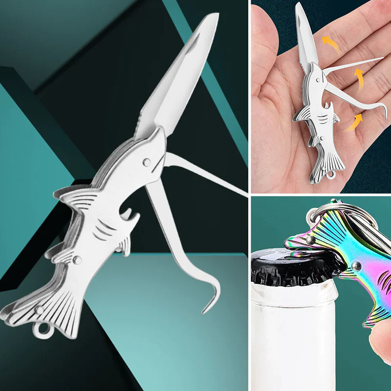 4 in 1 Folding Keychain Knife - Image 9