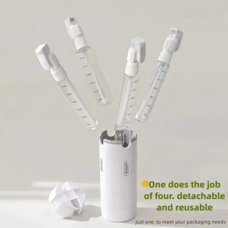 4-in-1 Leakproof Rotatable Travel Dispenser Set - Image 5