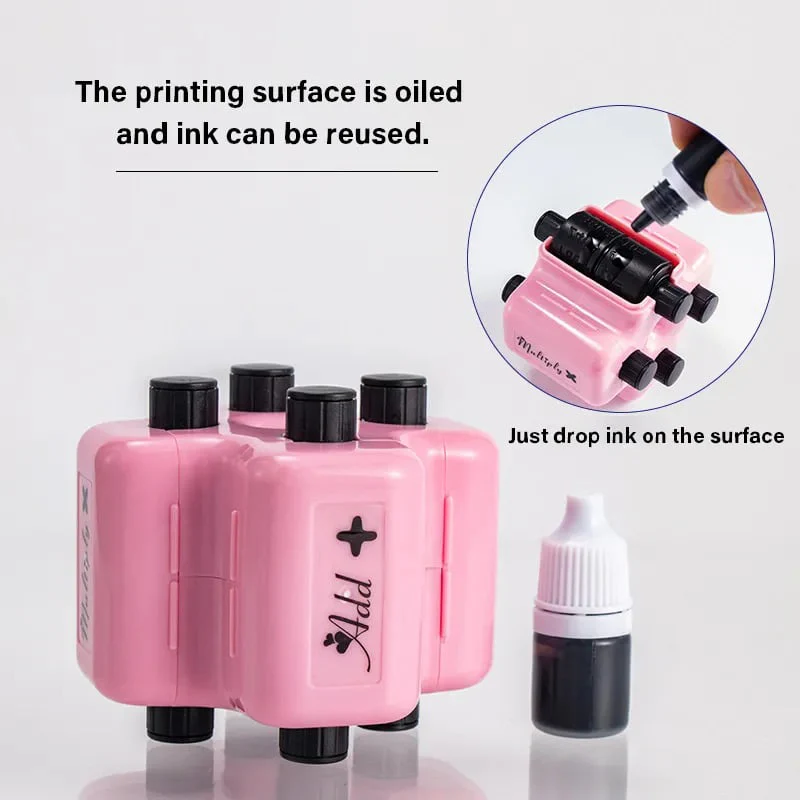 4-in-1 Math Practice Roller Stamp Set - Image 7