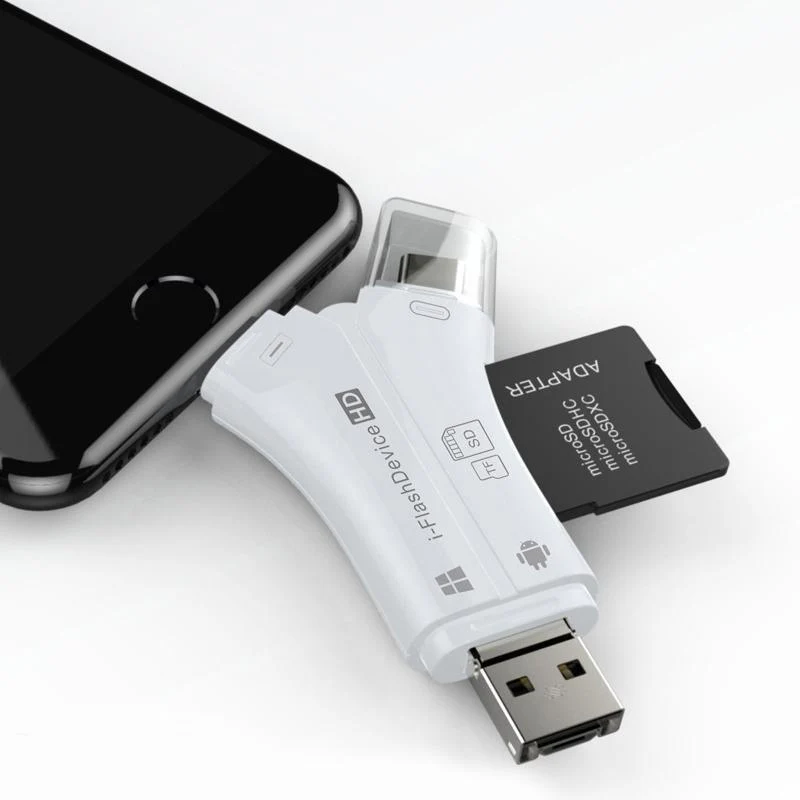 4-in-1 Portable Memory Card Reader For Phones - Image 7