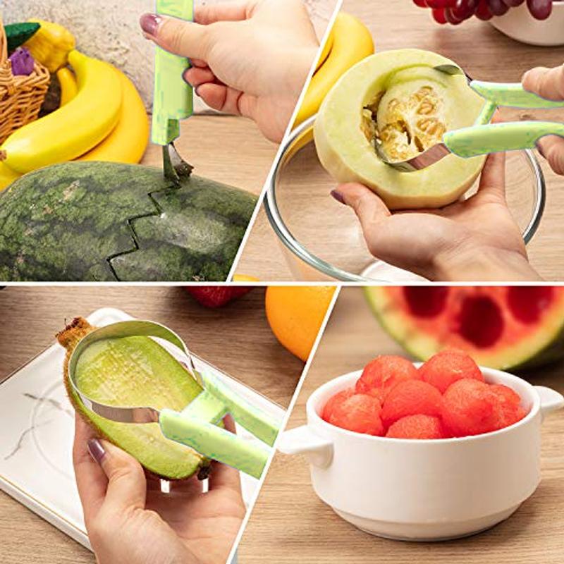 4 in 1 Stainless Steel Fruit Tool Set - Image 8