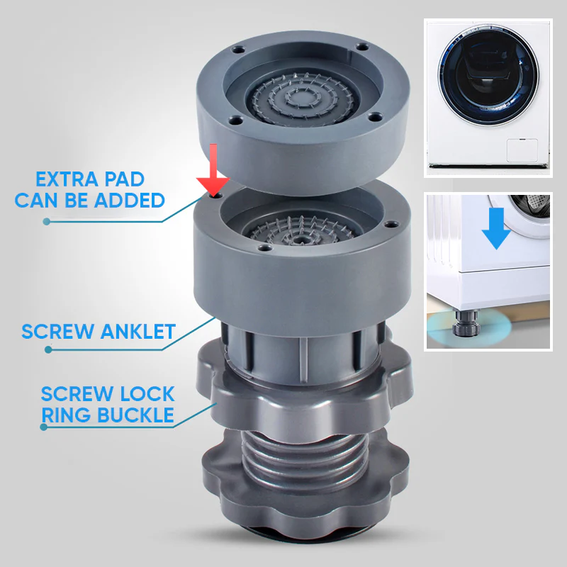 4 Pcs Adjustable Height Washing Machine Support - Image 3