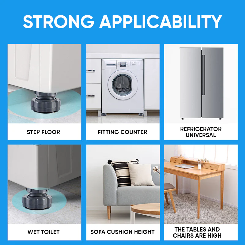 4 Pcs Adjustable Height Washing Machine Support - Image 5