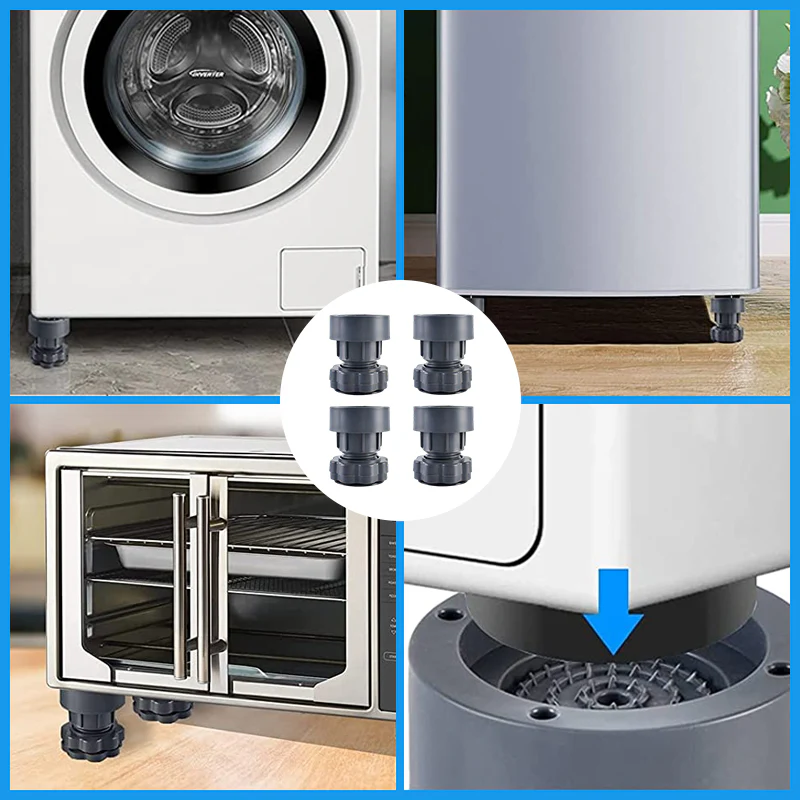 4 Pcs Adjustable Height Washing Machine Support - Image 7
