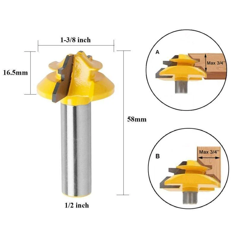 45 Degree Lock Miter Router Bits - Image 10