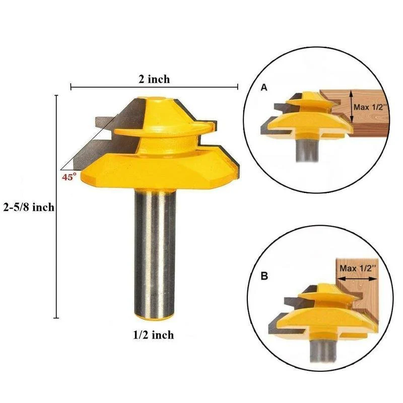 45 Degree Lock Miter Router Bits - Image 12