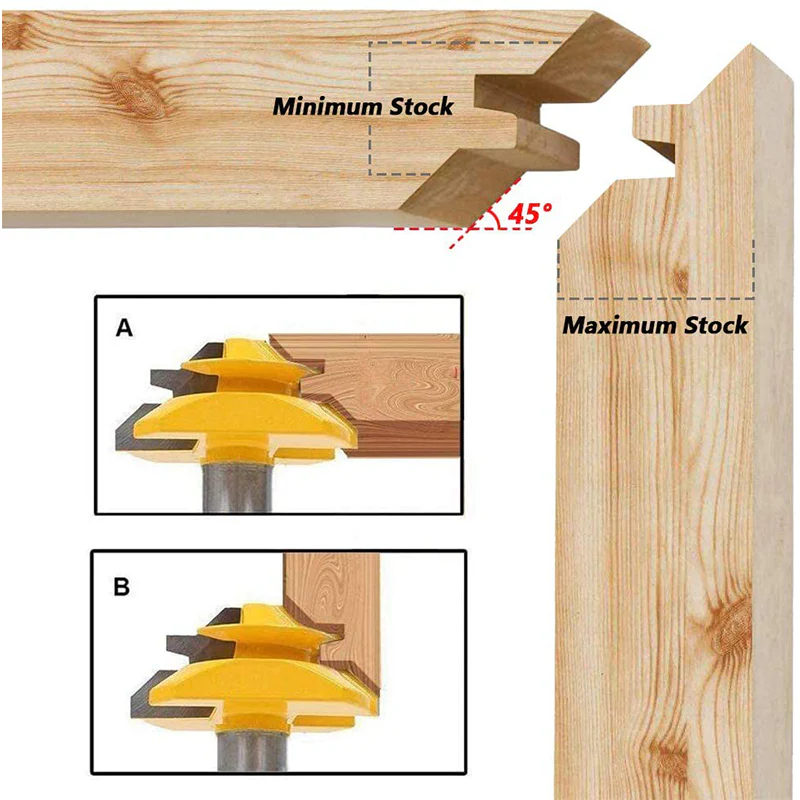 45 Degree Lock Miter Router Bits - Image 8