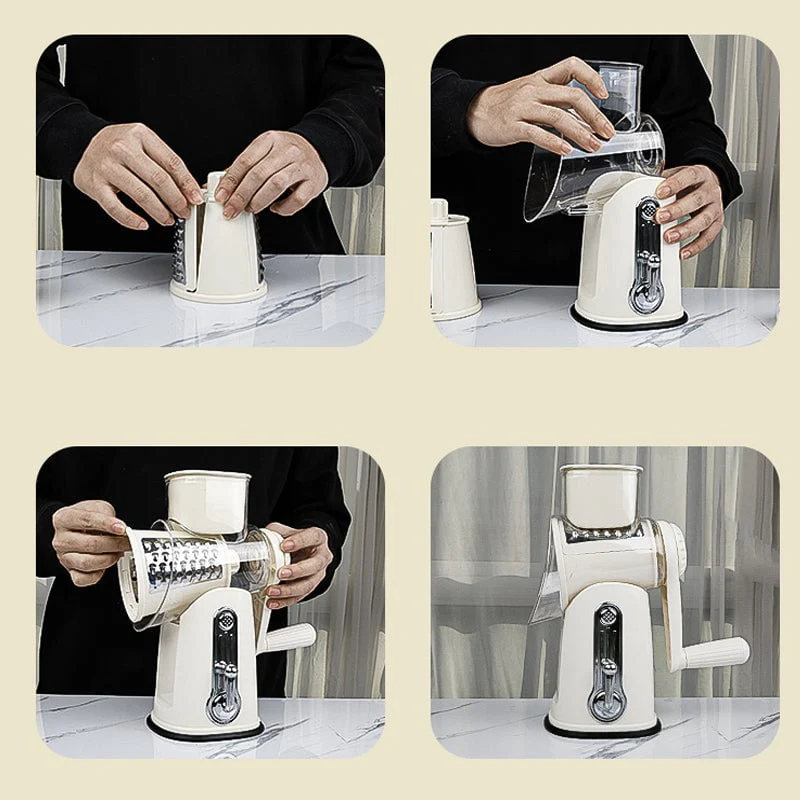 5 in 1 Cheese Vegetable Grater with Handle - Image 10