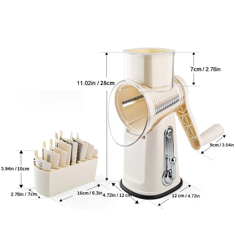 5 in 1 Cheese Vegetable Grater with Handle - Image 11