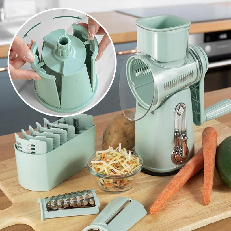 5 in 1 Cheese Vegetable Grater with Handle - Image 2