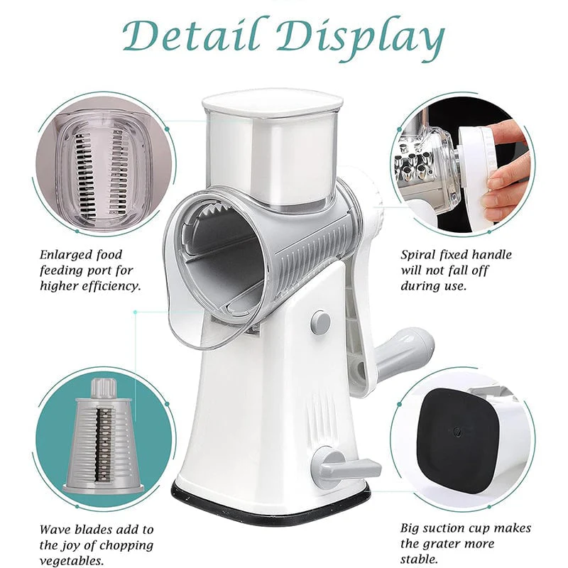 5 in 1 Rotary Cheese Grater Shredder - Image 5