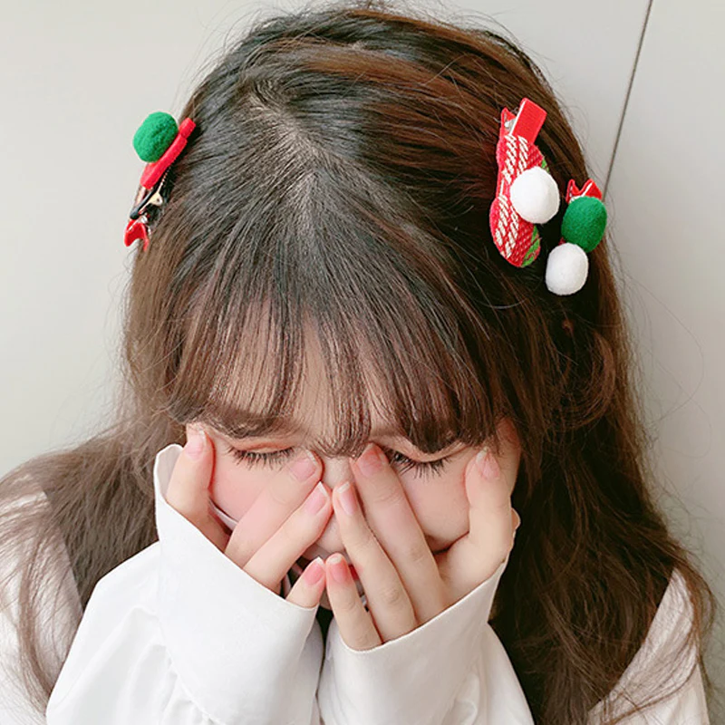 5 Pieces Christmas Hair Clips Set - Image 2