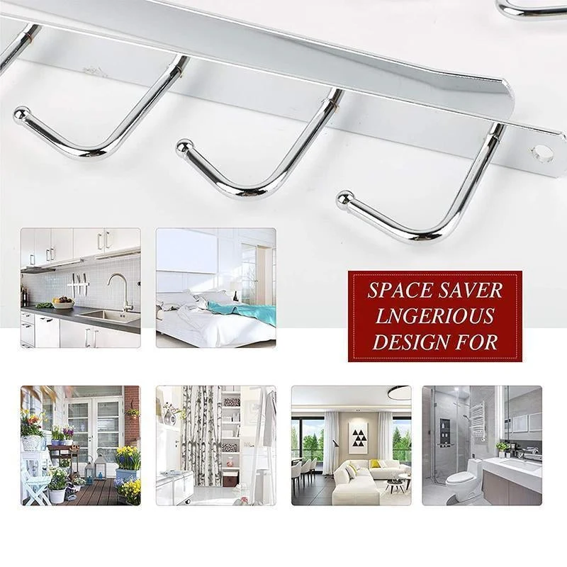 6 Hooks Under-Cabinet Hanger Rack - Image 12