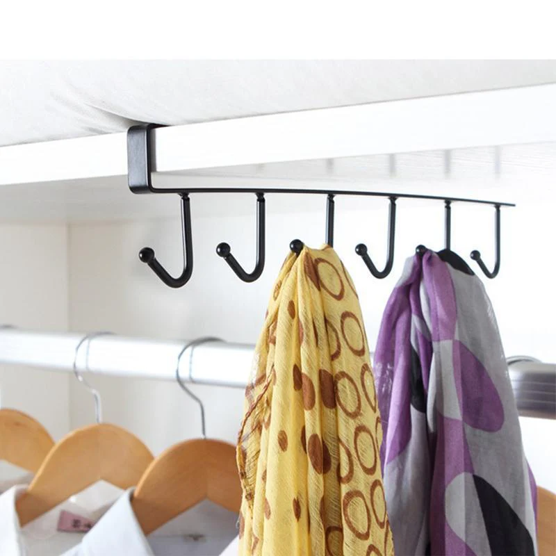 6 Hooks Under-Cabinet Hanger Rack - Image 4
