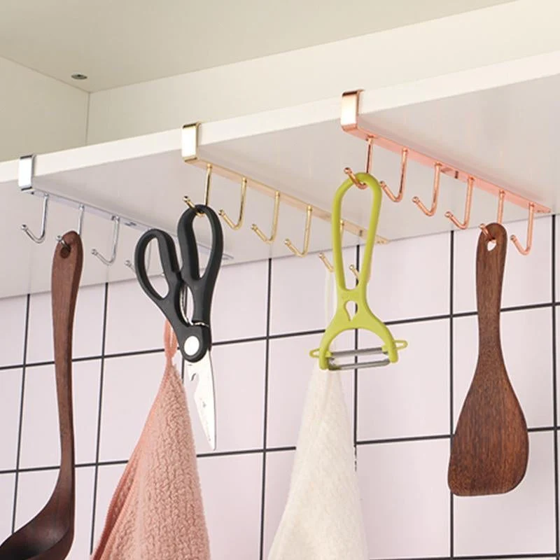 6 Hooks Under-Cabinet Hanger Rack - Image 9