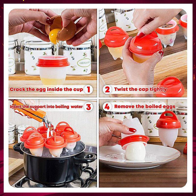 6 Pcs Hard Boiled Egg Cooker - Image 10