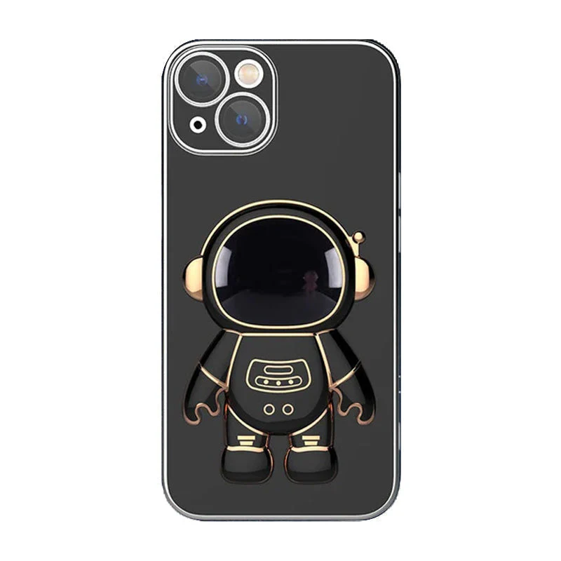 6D Plating Astronaut Hidden Stand Case Cover For IPhone - Image 11