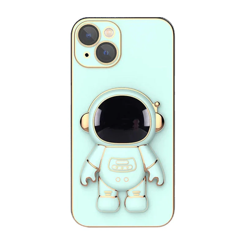 6D Plating Astronaut Hidden Stand Case Cover For IPhone - Image 12
