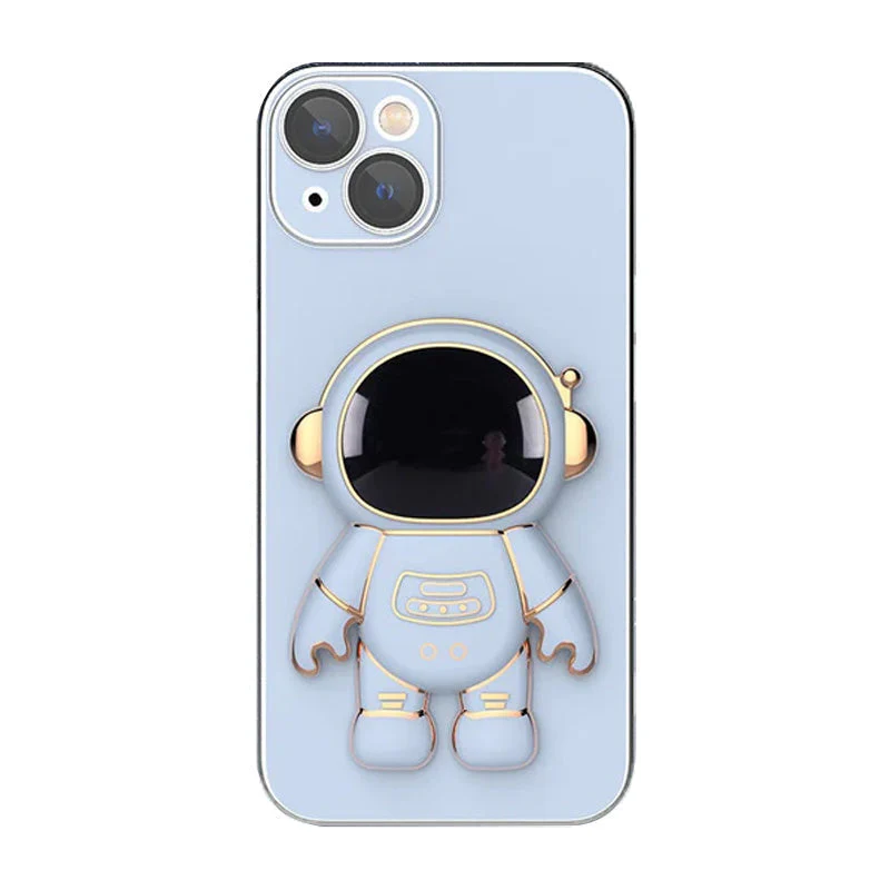 6D Plating Astronaut Hidden Stand Case Cover For IPhone - Image 13