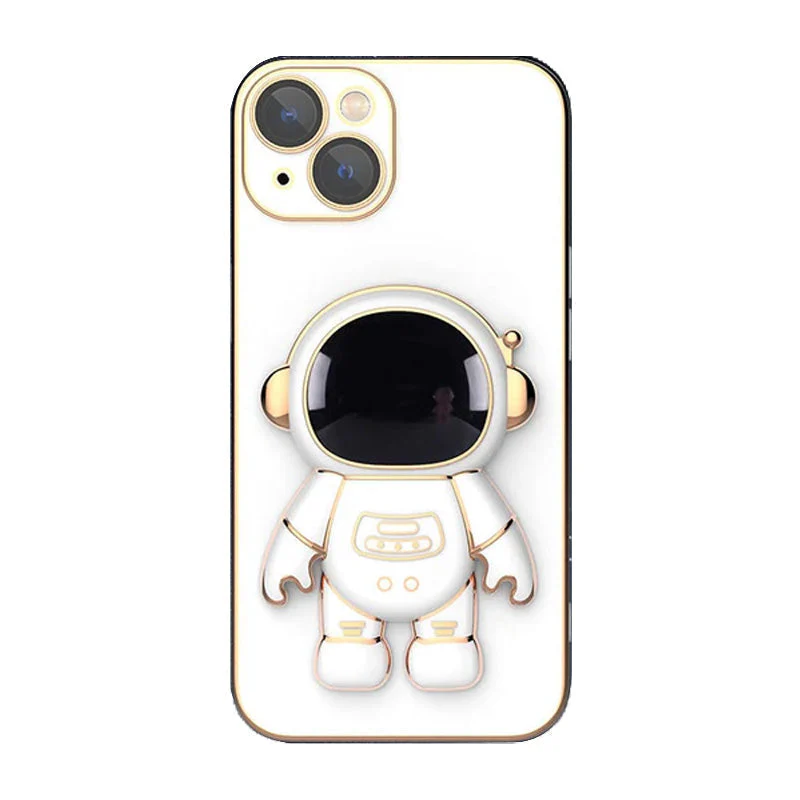 6D Plating Astronaut Hidden Stand Case Cover For IPhone - Image 15