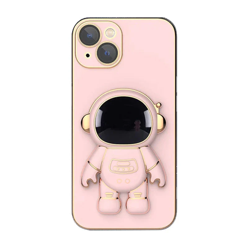 6D Plating Astronaut Hidden Stand Case Cover For IPhone - Image 16