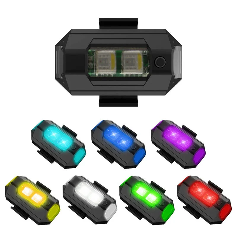 7 Colors LED Aircraft Strobe Lights & USB Charging - Image 5