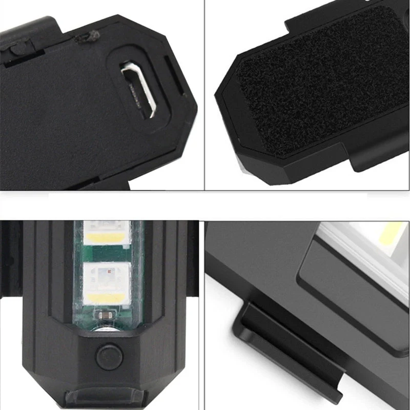7 Colour LED Aircraft Strobe Light with USB Charging - Image 7