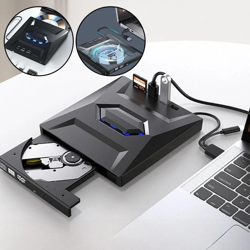 7-in-1 External USB DVD Drive & Blu-ray Player - Image 3