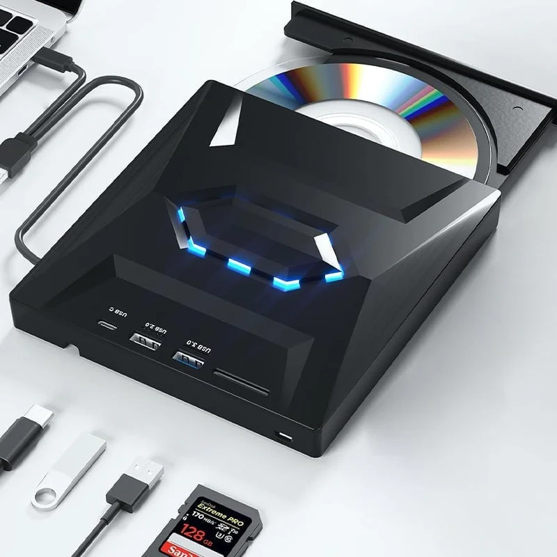 7-in-1 External USB DVD Drive & Blu-ray Player - Image 7