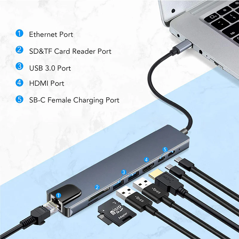 8 In 1 Universal Docking Station - Image 4