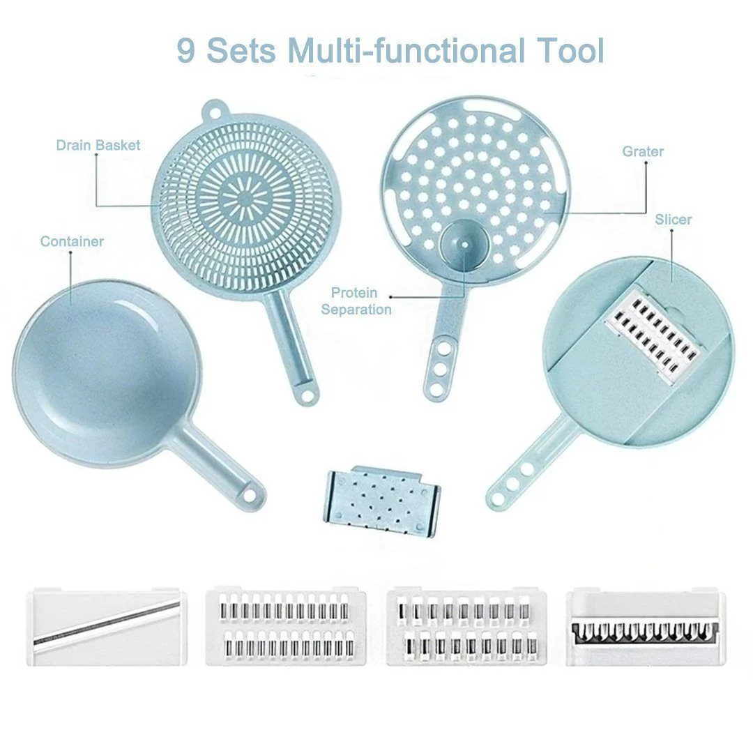 9 Sets Multi-Function Vegetable Slicer - Image 3