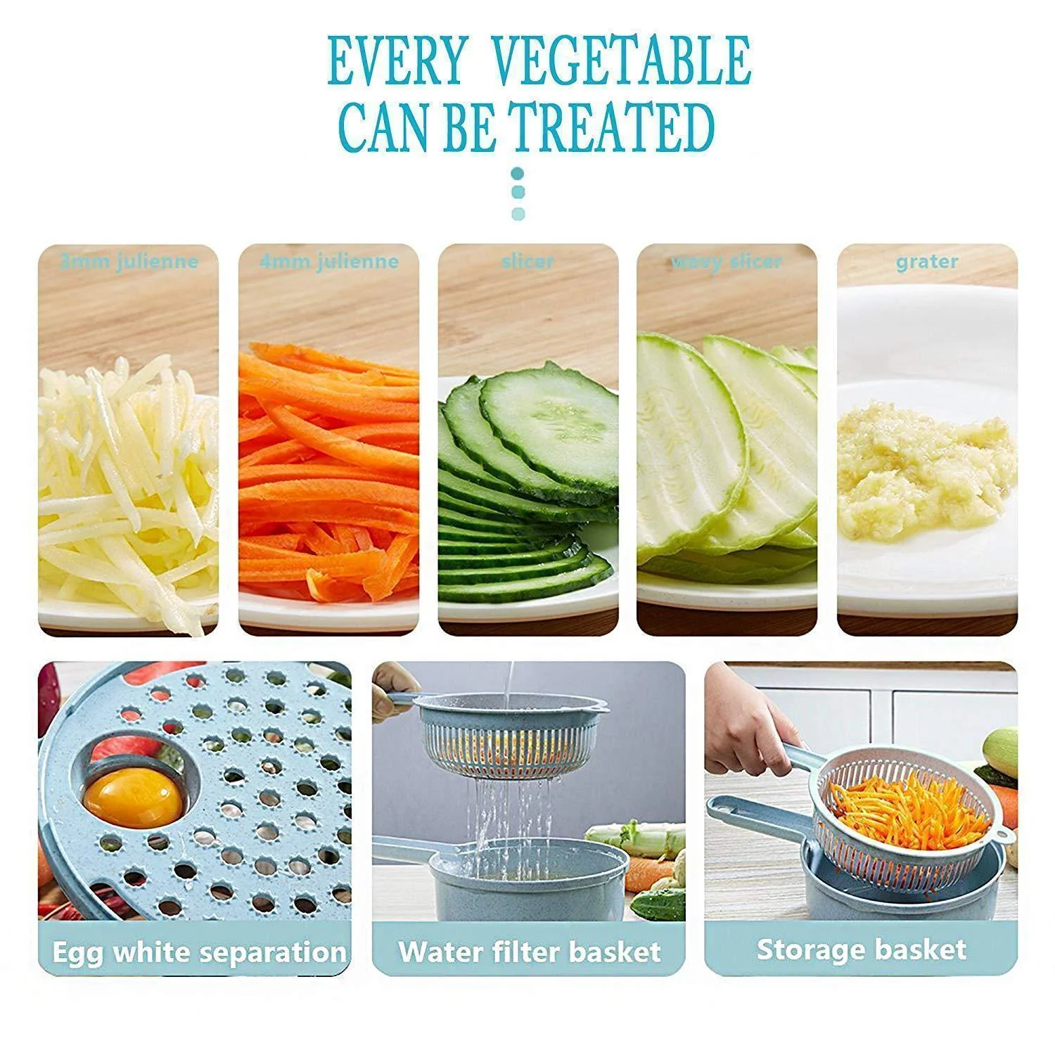 9 Sets Multi-Function Vegetable Slicer - Image 4