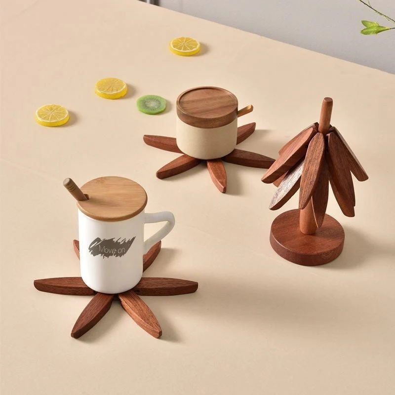 A tree Solid Wood Insulation Placemat - Image 10
