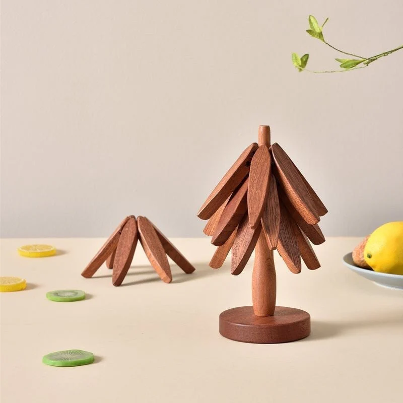 A tree Solid Wood Insulation Placemat - Image 11