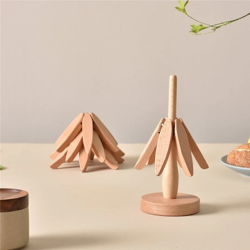 A tree Solid Wood Insulation Placemat - Image 12