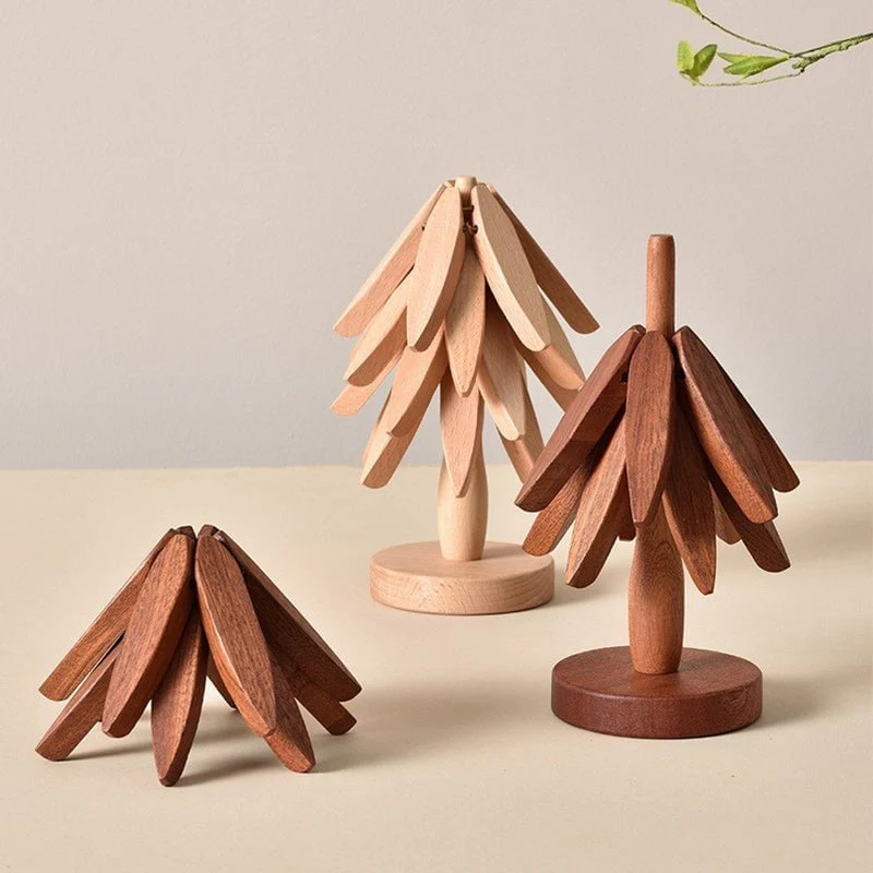 A tree Solid Wood Insulation Placemat - Image 17