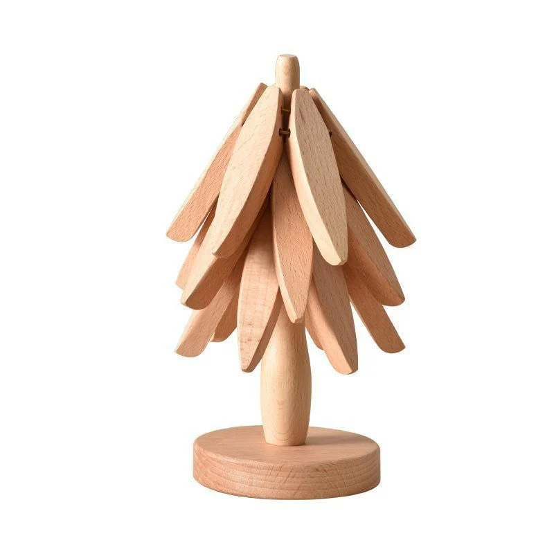 A tree Solid Wood Insulation Placemat - Image 20
