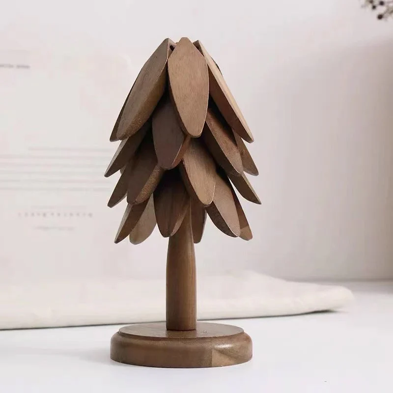 A tree Solid Wood Insulation Placemat - Image 5