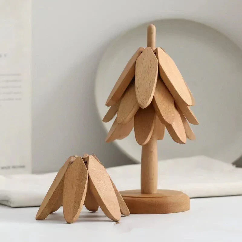 A tree Solid Wood Insulation Placemat - Image 6
