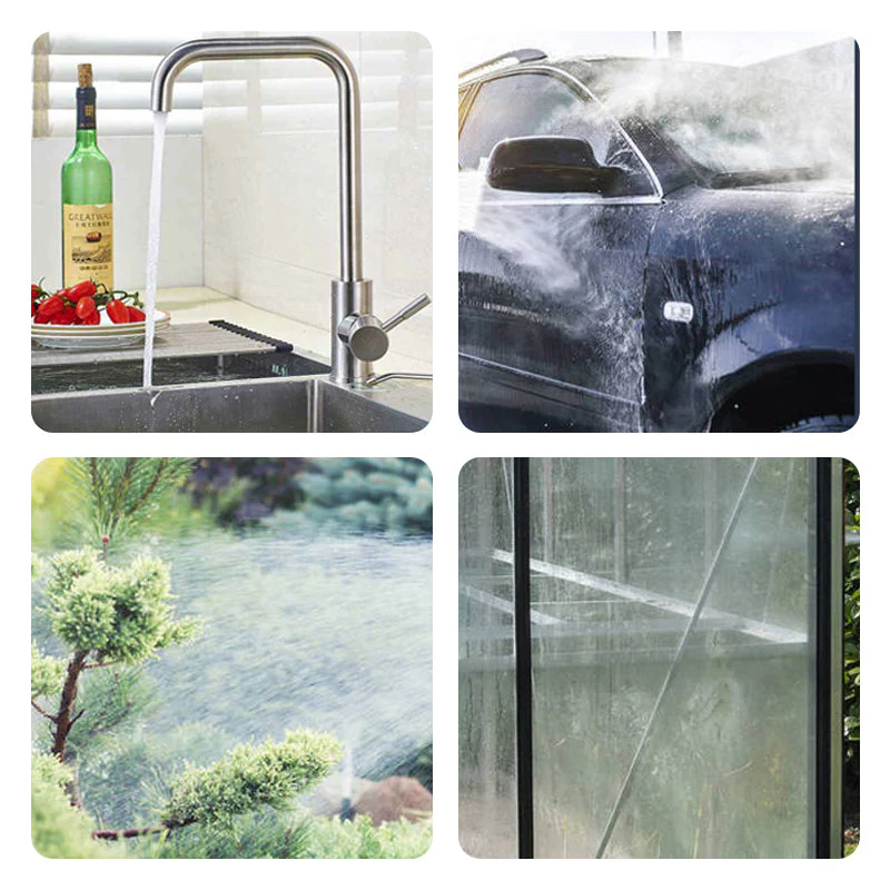 Adjustable Metal Nozzle Garden Hose Sprinkler - Image 3