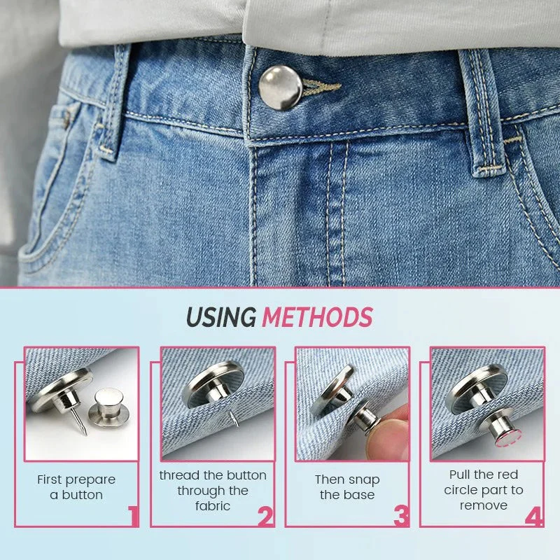 Adjustable No-Sew Jeans Button - Image 6
