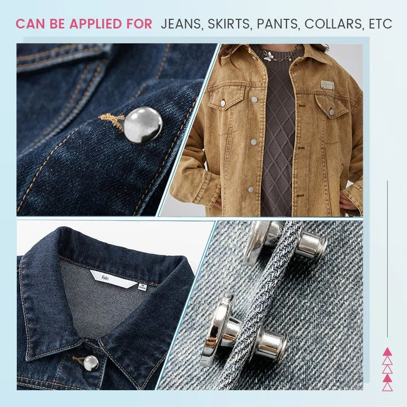 Adjustable No-Sew Jeans Button - Image 7