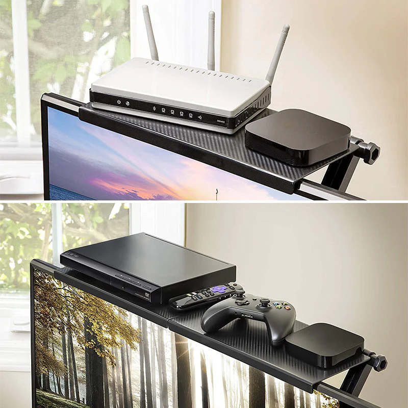 Adjustable TV Computer Top Storage Shelf - Image 3
