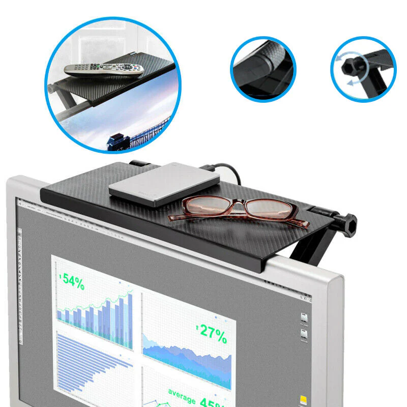 Adjustable TV Computer Top Storage Shelf - Image 5