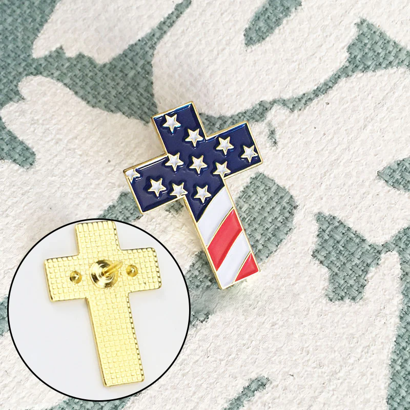 Adorable American Cross Pin - Image 5